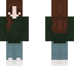 green sweater
