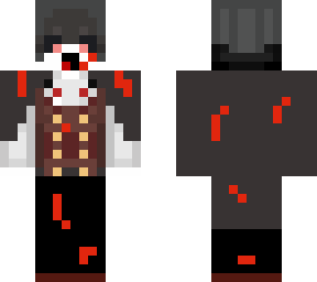 halloween vampire covered in blood