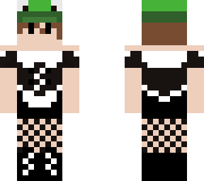 maid outfit\froggy hat