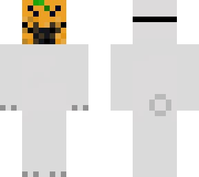 polar bear with halloween mask