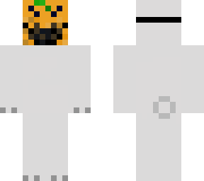 polar bear with halloween mask