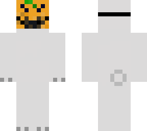 polar bear with hallowen mask