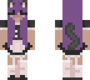 Purple Cat girl skin | Minecraft Skin