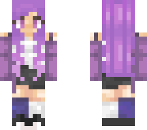 purple teenager girl