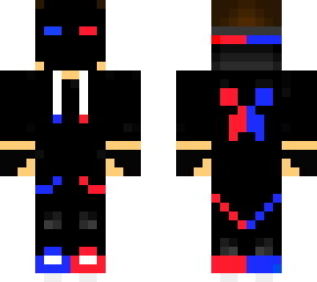 rag mask red and blue 5.0