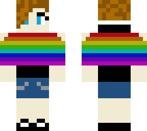 rainbow hooded girl