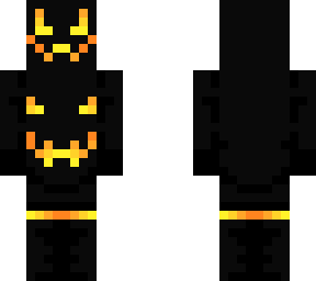 scary pumpkin skin