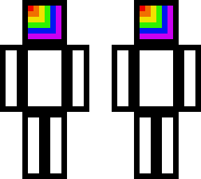 simple with rainbow head