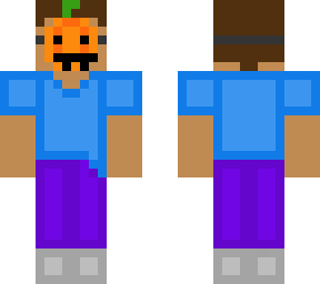 steve with halloween mask