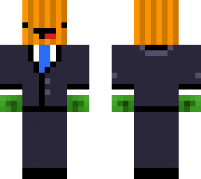 turtle in a suit wearing a pumpkin
