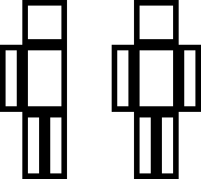 white guy with a black outline