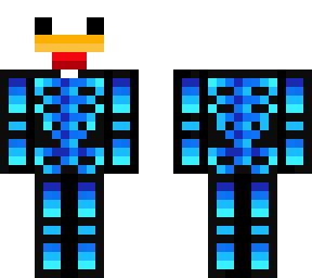 blue skeleton chicken