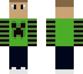 gamer with creeper shirt