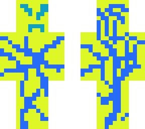gelb und blau