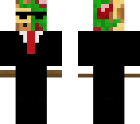 giraffe zombie with suit
