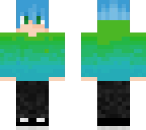 im done with the robot eye, i want blue hair instead