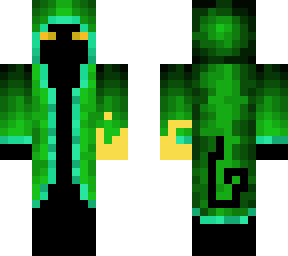 mystirious green figure
