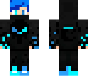 neon blue gamer boy