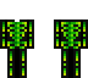 ob - halloween lime skeleton suit