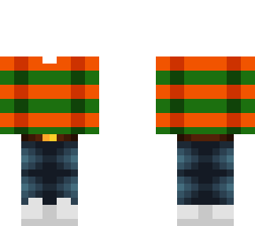 ob - orange & green stripe