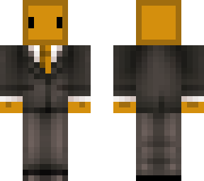 orange slime in a suit