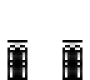pb - black skeleton pants