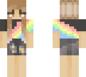 rainbow girl awesome