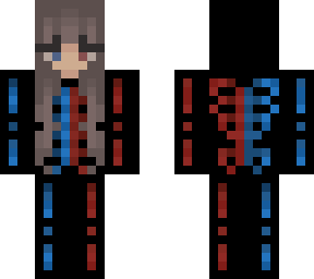 red and blue skeleton