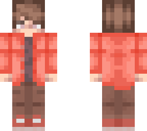salmon button-up
