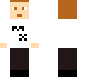 white and black m guy
