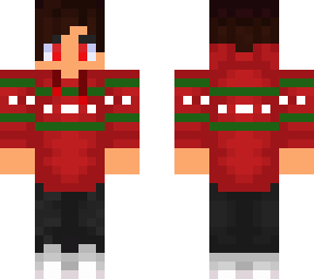 winter sweater version of epic purple sweater boy