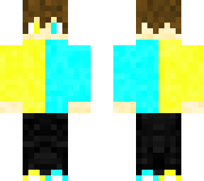 yellow and aqua