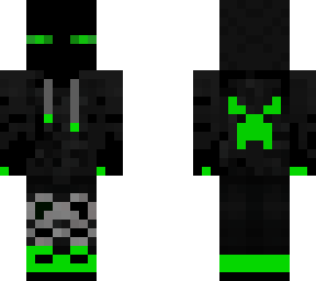 zielony enderman