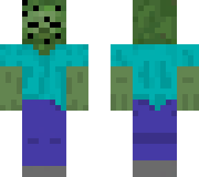 zombie from diary of a minecraft zombie with black dots