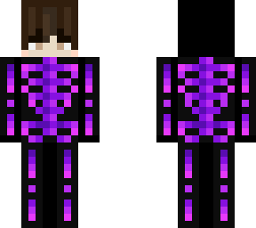 my skin in purple skelton