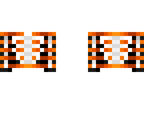 ob - orange & black skeleton stripe top