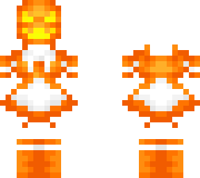 ob - spooky orange maid dress w/ pumpkin mask v3
