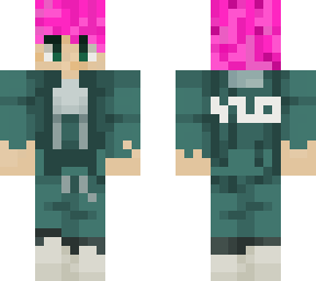 pink hair squid game dude