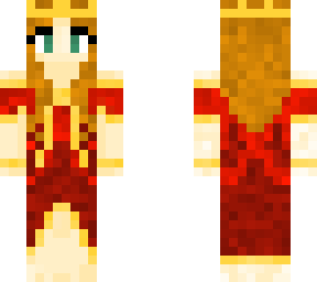 red princess dress