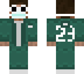 squid game steve (with sunglasses) + face mask