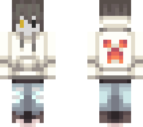 white creepr jumper