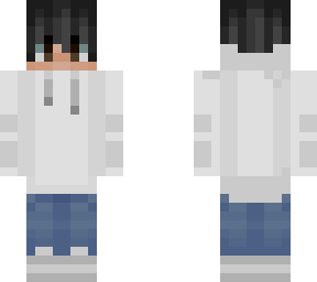 white hoodied boy