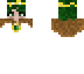 woodland girl with ram horns base 2
