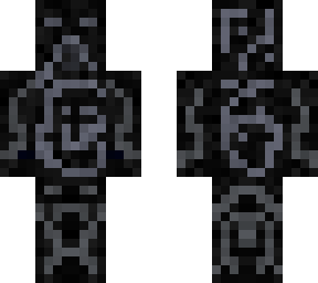 black and gray/blue mannish thing that’s kinda creepy?