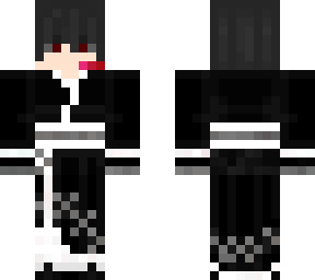 black matching kimono