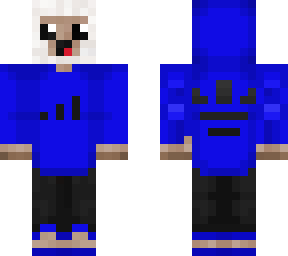 blue sheep with hoodie