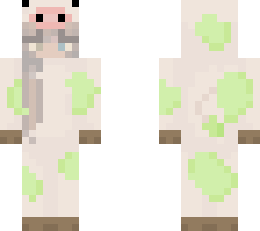 completed green cow onesie girl