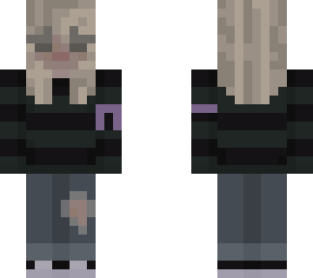cute sweater girl with cancer ribbon