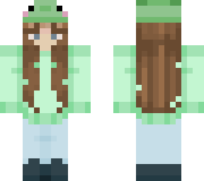 green frog girl