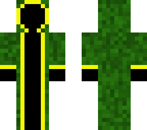 green hooded figure